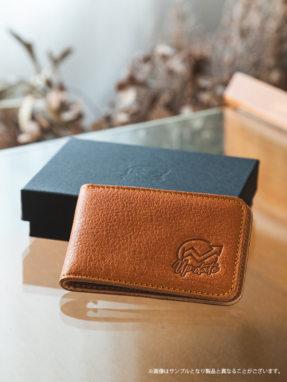 【受注生産品・12月下旬お届け】長野智子 アップデート - ジビエレザー二つ折りパスケース