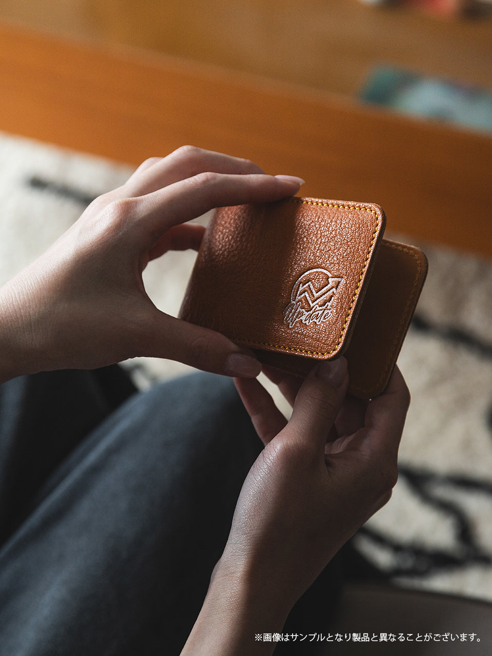 【受注生産品・12月下旬お届け】長野智子 アップデート - ジビエレザー二つ折りパスケース